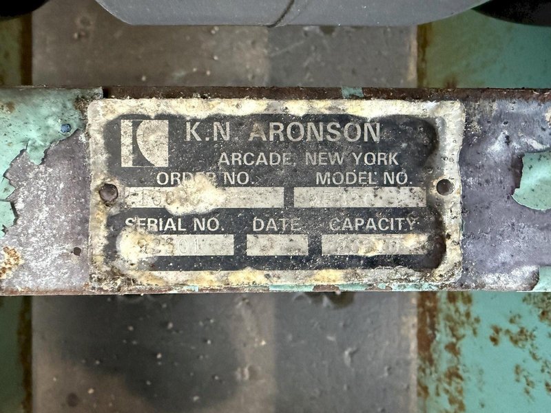 10 TON/20,000 LBS ARONSON POWERED TANK TURNING ROLLS. STOCK # 0341225.
