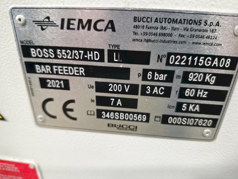Hwacheon CUTEX-180 YSMC CNC Turning Center, 6000 RPM, Live Tooling, 3-Jaw Chuck, 12 Pos. Turret, Fanuc, Imeca Bar Feeder, New 2021