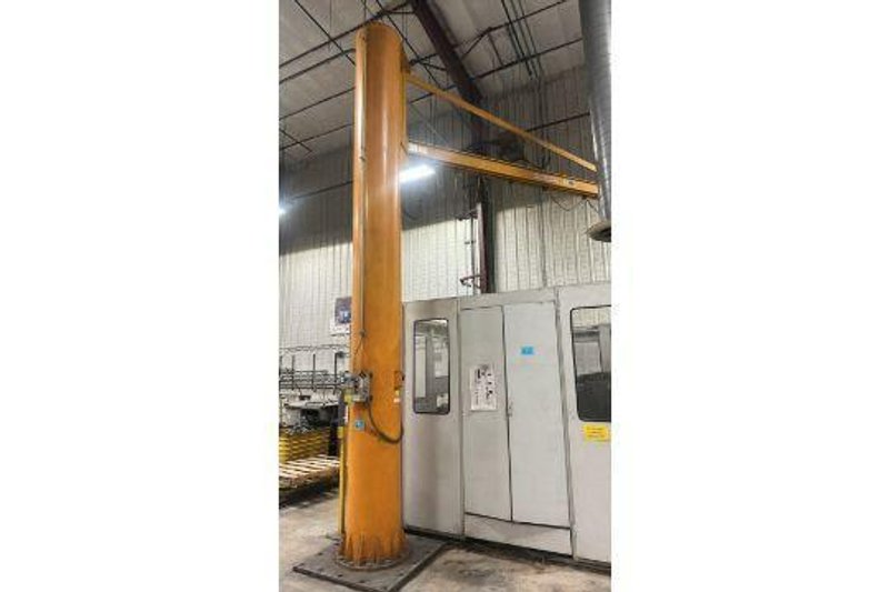 1 TON KONE FLOOR MOUNTED JIB CRANE, 15&#039; SPAN X 20&#039; HIGH W/ HOIST : YOBRO #24537