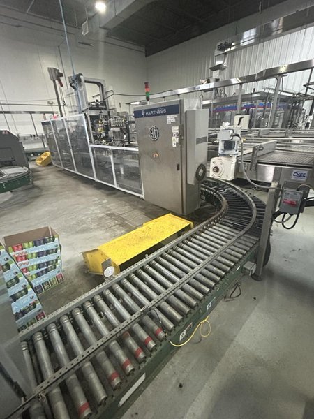 48-Head KHS Rotary Short-Tube Bottle Rinser, Filler, Crowner with Complete Used Bottling Line including Depalletizer, Labeler, Crown Elevator, Case Packer, Case Erector, Carrier Erector, &amp; More, 2013