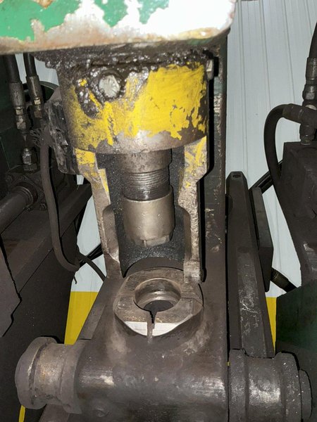 6" x 6" x 1/2" CONTROLLED AUTOMATION MODEL #ABL-74 AUTOMATIC ANGLE PUNCH &amp; SHEAR LINE: STOCK #24935
