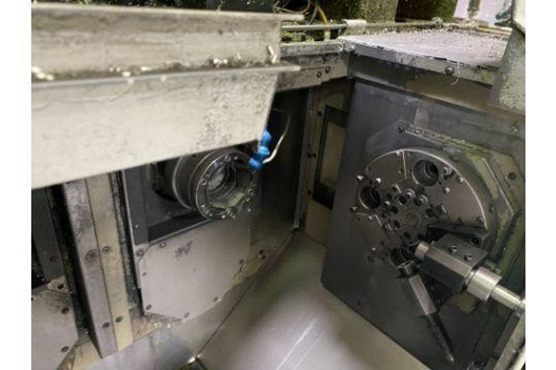 Amada Wasino AA-1 2 Spindle 2 Turret CNC Turning Machine with Live Milling