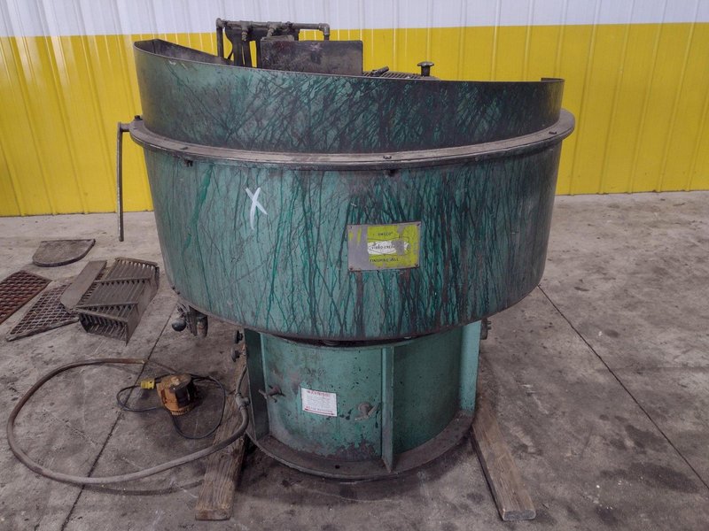 7 CUBIC FOOT X 48&quot; SWECO MODEL #FMD7LR VIBRATORY BOWL PARTS FINISHER: STOCK #23140