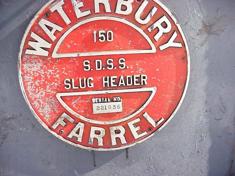 1&quot; Waterbury Model 150 Single Blow Header