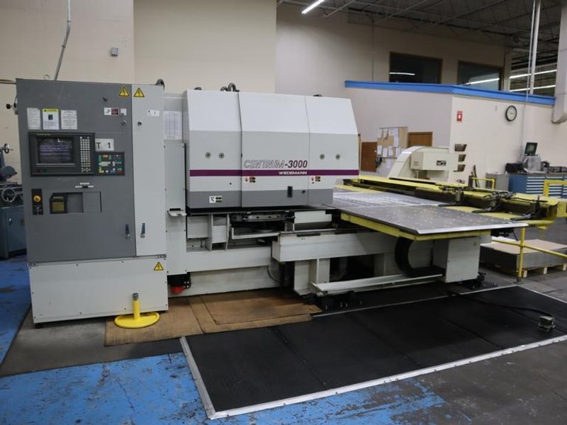 Murata Wiedemann C-3000 Turret Punch Press, 33 Ton, 54 Station Turret, (2) AI Stations, Fanuc 16-P CNC- Auction Item