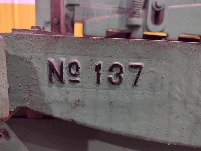 3' X 16 GAUGE PEXTO MODEL #137K PNEUMATIC POWERED SHEAR WITH BACK GAUGE: STOCK #21790