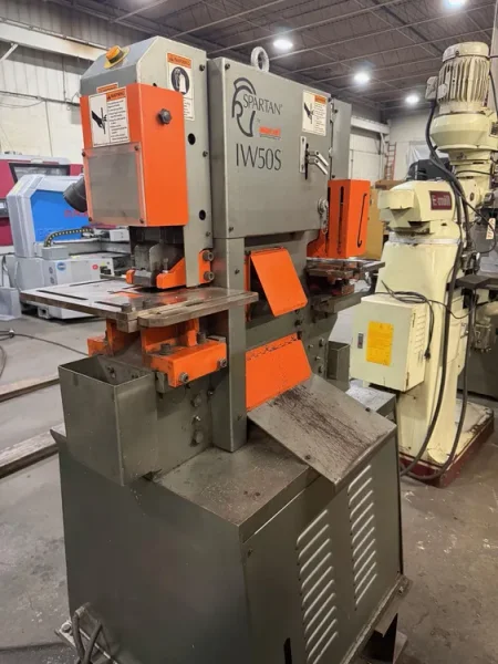 USED SPARTAN 50 TON HYDRAULIC IRONWORKER MODEL IW-50S