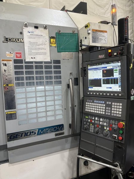 Okuma M560 VMC, 2016 – TSC, 15k Spindle, Chip Conveyor, Mist Collector, Spindle Chiller
