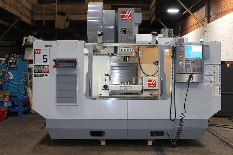 2009 HAAS VF-5D/40TR VERTICAL MACHINING CENTER, 5-AXIS TRUNION TABLE