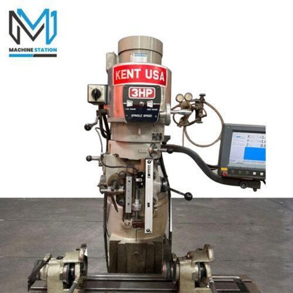 Kent KTM-3VS 9″ x 42″ Variable Speed CNC Vertical Milling