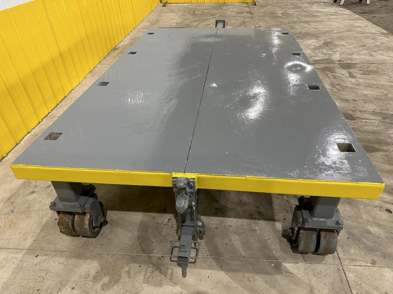 10,000 LBS X 120” X 78” HEAVY DUTY ROLLING TRANSFER CARTS: STOCK #19972