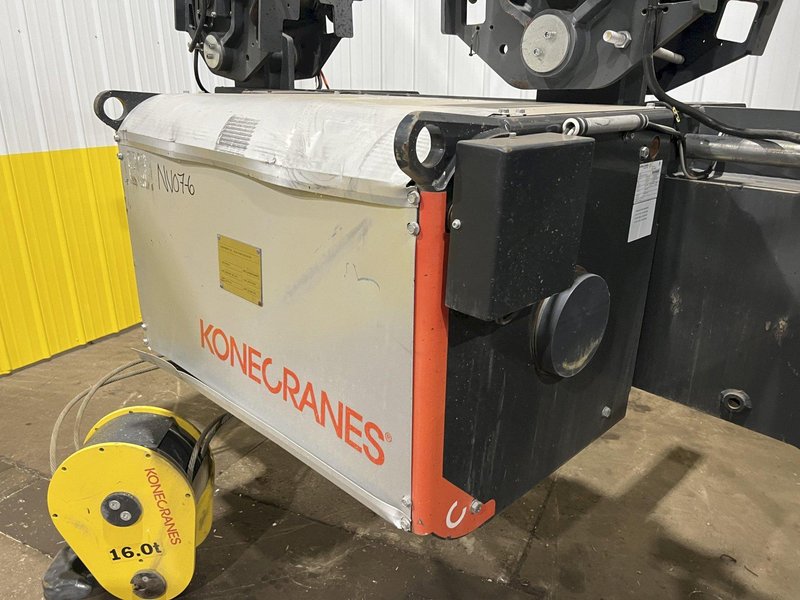 17.5 TON (2014) KONE-CRANES MODEL #CXT60410160P75GGN0S SINGLE GIRDER OVERHEAD CRANE HOIST &amp; TROLLEY: STOCK #18633