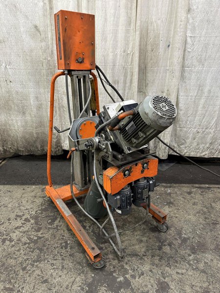 2" STEELMAX MODEL #SM-DBM50 DOUBLE SIDED BEVELING MACHINE: STOCK #77844