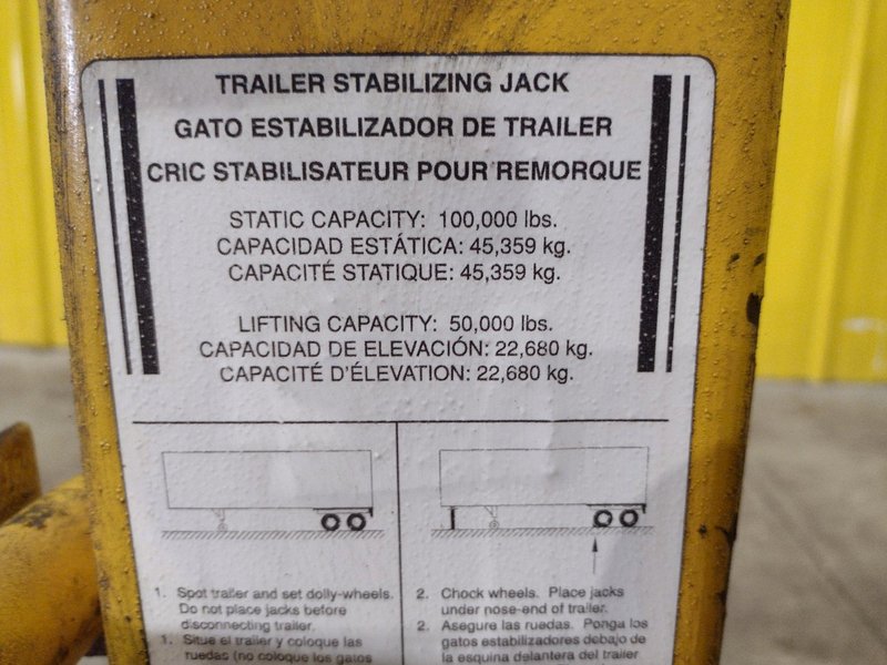 50 TON CJ-BEAM PORTABLE TRAILER LIFTING &amp; STABILIZING JACK: STOCK #22578