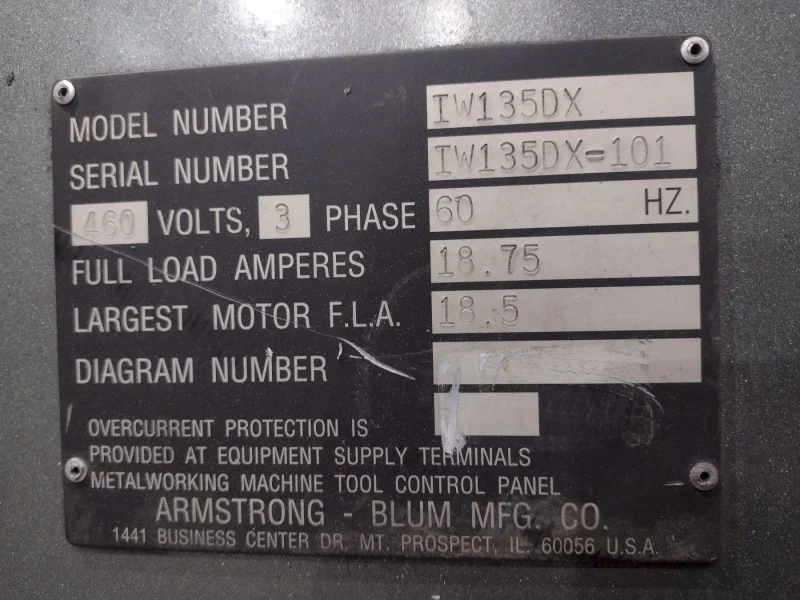 135 TON SPARTAN MODEL #IW135DX HYDRAULIC IRONWORKER STOCK# 4203