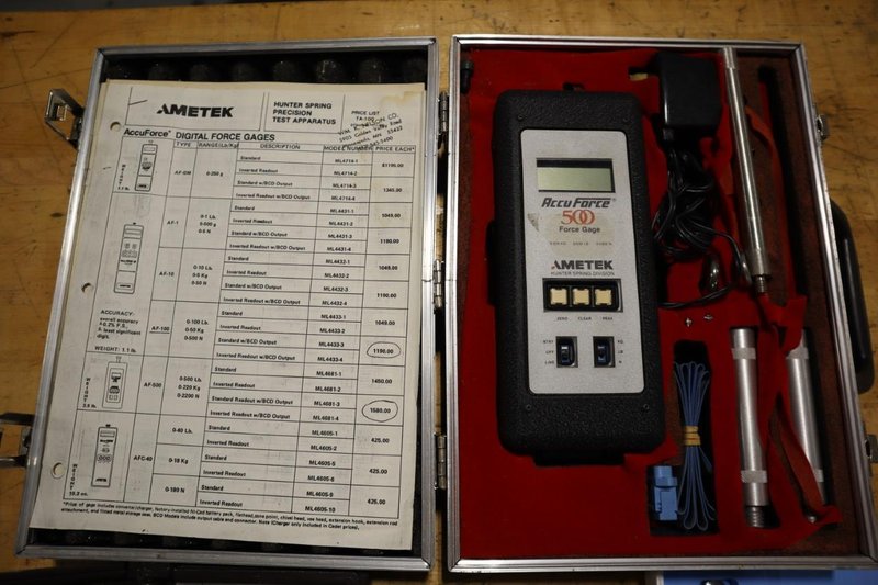 Force Gages: (3) Dial Type Push-Pull Gages and (1) Electronic- Auction Item