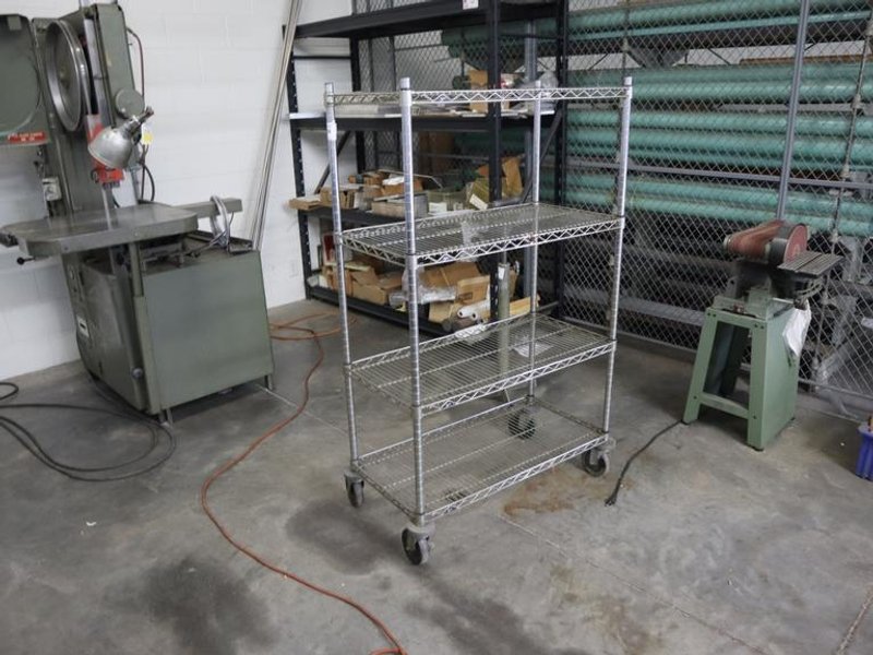 Metro Portable Wire Rack Shelving Unit - 4 Shelves- Auction Item