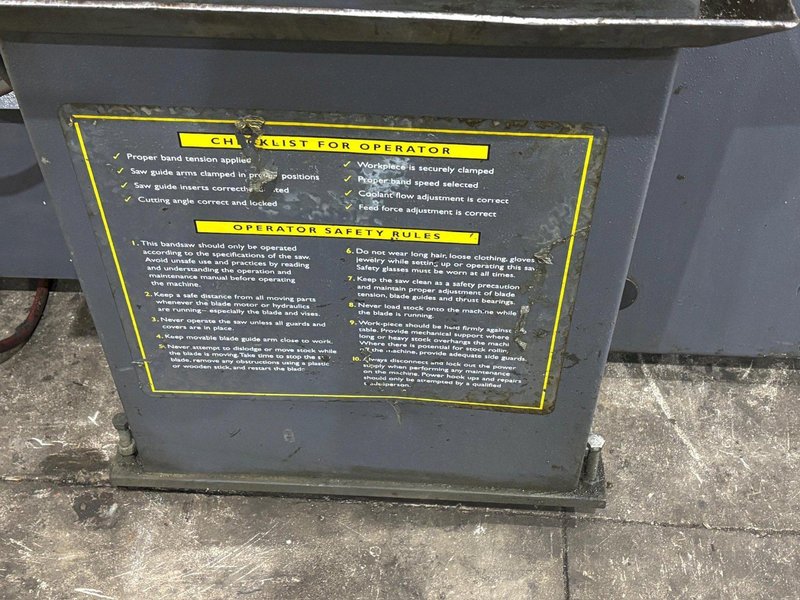 16" X 18" HYD-MECH MODEL #S23 SWIVEL HEAD S-23H HORIZONTAL BAND SAW: YOBRO #24549