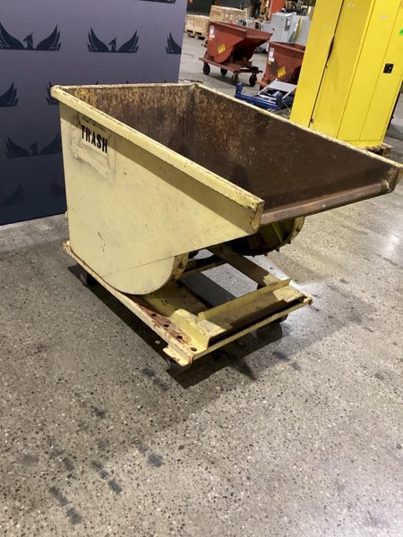 METAL SELF DUMPING HOPPER USED