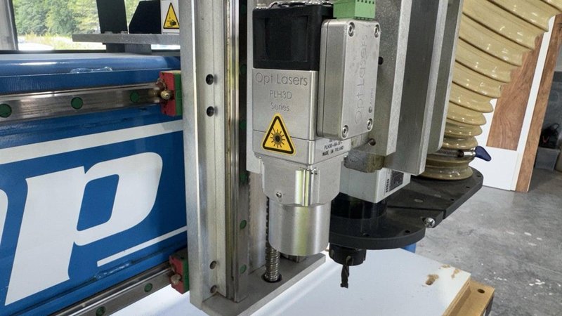 5′ x 8′ ShopSabre Pro 408 CNC Router, 2019 – 4th Axis Rotary, OptLaser, Vac Table, Low Hours