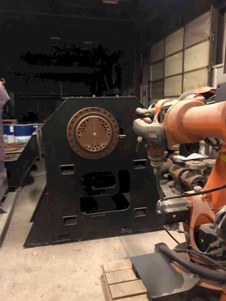 Kuka SL-4-32 x 72-2000  ESAB Swift Arc Robotic Weld Cell, 2015 – Never Used in Production!!