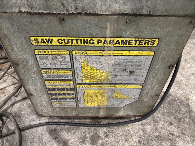 18&quot; X 27&quot; HYDMECH MODEL #S-25A AUTOMATIC HORIZONTAL MITER SAW WITH NESTING: STOCK #23698
