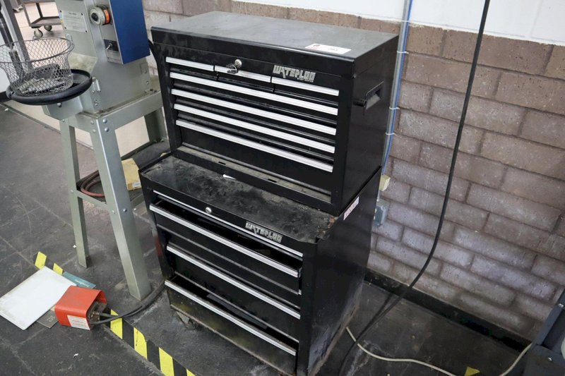 Waterloo Rolling Tool Chest with Top Box and assorted Contents- Auction Item