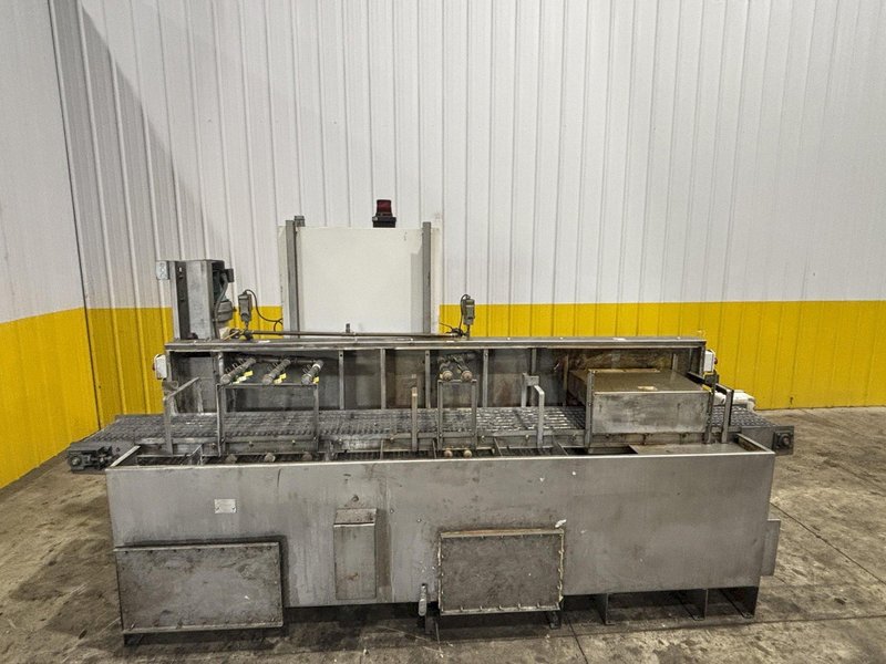 14&quot; W X 8&quot; H ALLIANCE AQUAMASTER CB-1400E STAINLESS STEEL CONVEYOR BELT 3 STAGE PARTS WASHER: STOCK #23103