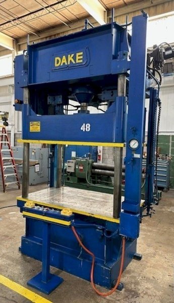 75 TON DAKE MODEL #18-558 HYDRAULIC 4-POST PRESS,  23&quot; STROKE: YOBRO #24084