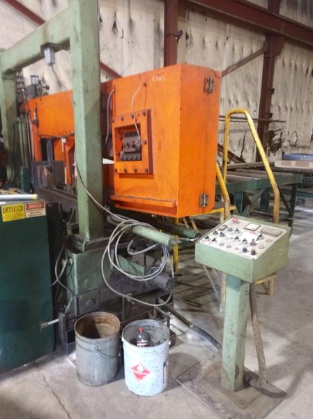 2003 CONTROLLED AUTOMATION MODEL #BFC-530 BEAM PUNCH LINE WITH PEDDINGHAUS SAW