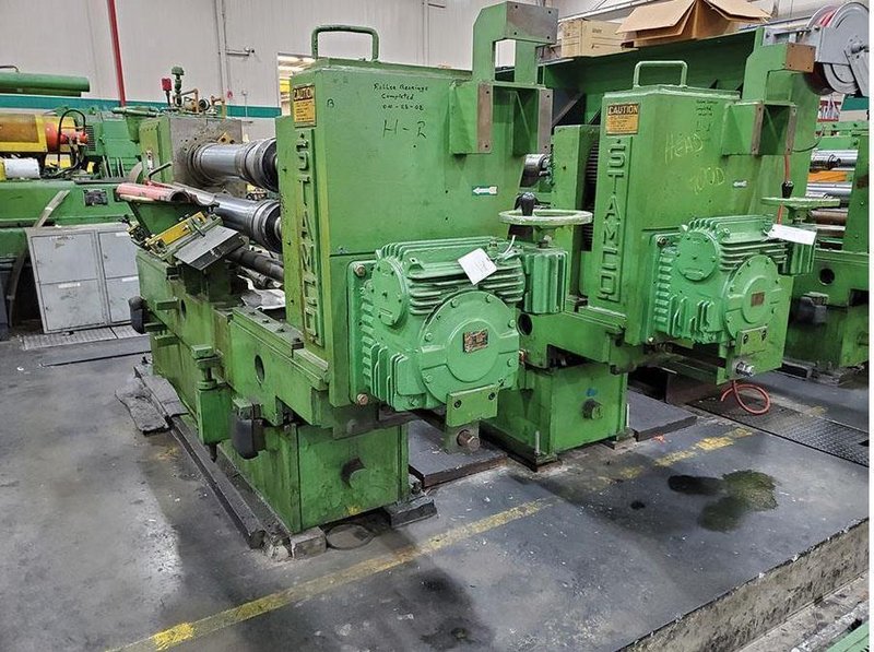 24” x .150&quot; x 16,000# Stamco Precision Loop Slitting Line with Two Injector Slitting Heads, Stock 14157