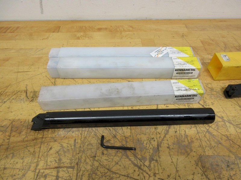 Kennametal/Sandvik 1.25"  x 14" Top Notching Inserted Boring Bars, (3) Kennametal A20-NER3, (1) Sandvik SI-CTLHOR-10143- Auction Item