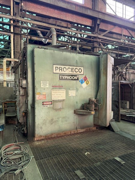 72" PROCECO TYPHOON ROTARY TABLE PARTS WASHER. STOCK # 0875826