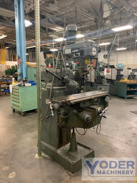 2 HP LAGUN RAM TYPE VERTICAL MILL: STOCK #77614