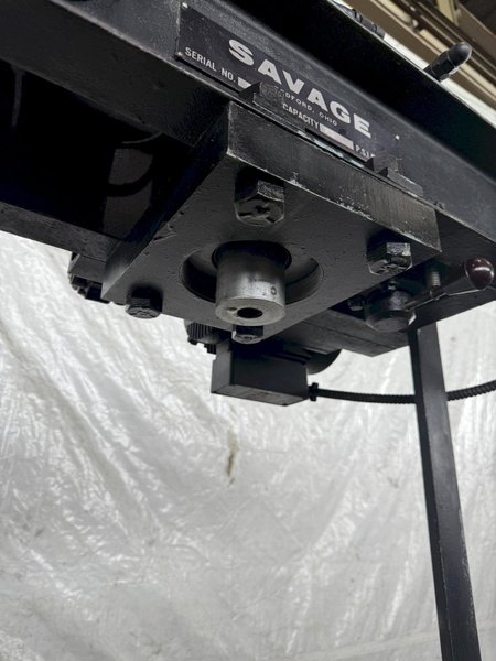 25 TON SAVAGE PNEUMATIC H-FRAME PRESS. STOCK # 0559925