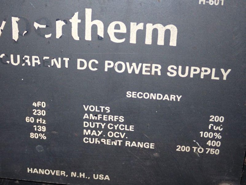 HYPERTHERM 600 AMP PLASMA CUTTER POWER SUPPLY  -  H-601