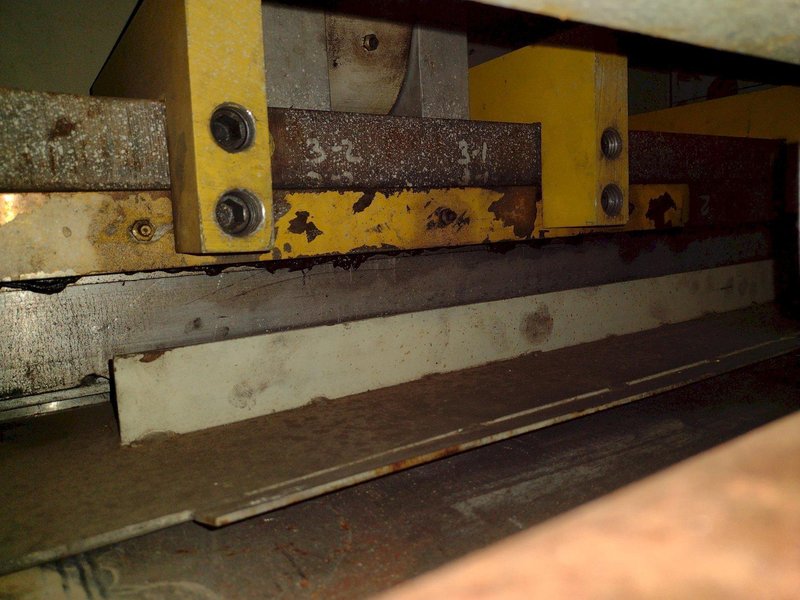 48” WIDE x 30 HP MECHANICAL IN-LINE COIL PRESS &amp; SHEAR WITH PLC VARIABLE SPEED DRIVE: STOCK #22968