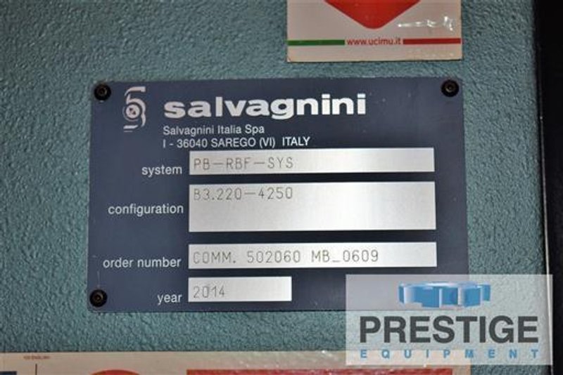Salvagnini 242 Ton x 13&#039; 7-Axis B3-220/4250 CNC Hydraulic Press Brake