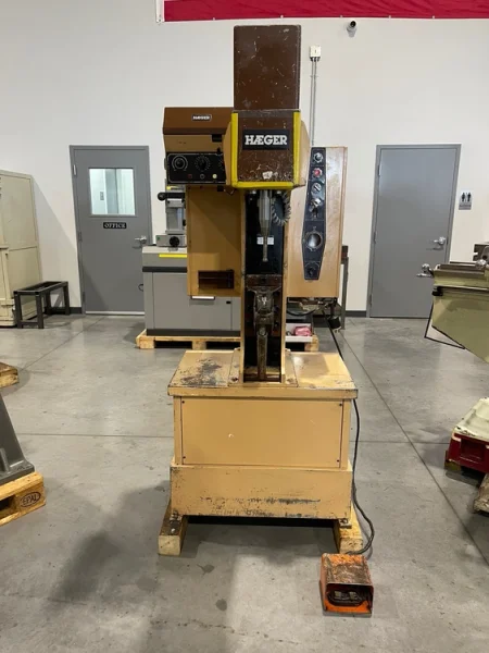 HAEGER HP6-B  6 Ton Hydraulic Insertion Press &amp; Autofeed Bowl USA #6836