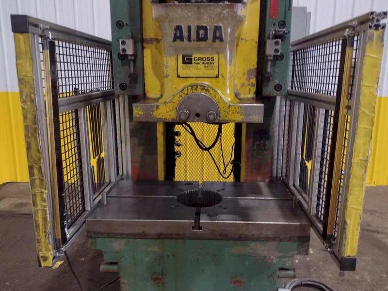 60 TON AIDA MODEL #PP-XGC-55SU (II) GAP STAMPING PUNCH PRESS, 6" STROKE: STOCK #19323