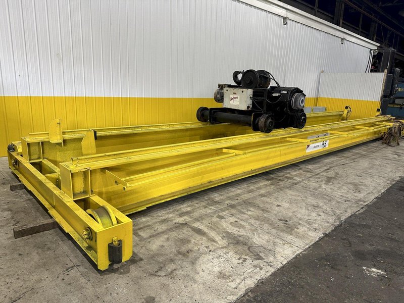 20 TON X 38' KRANCO OVERHEAD DOUBLE GIRDER BRIDGE CRANE: STOCK #21900