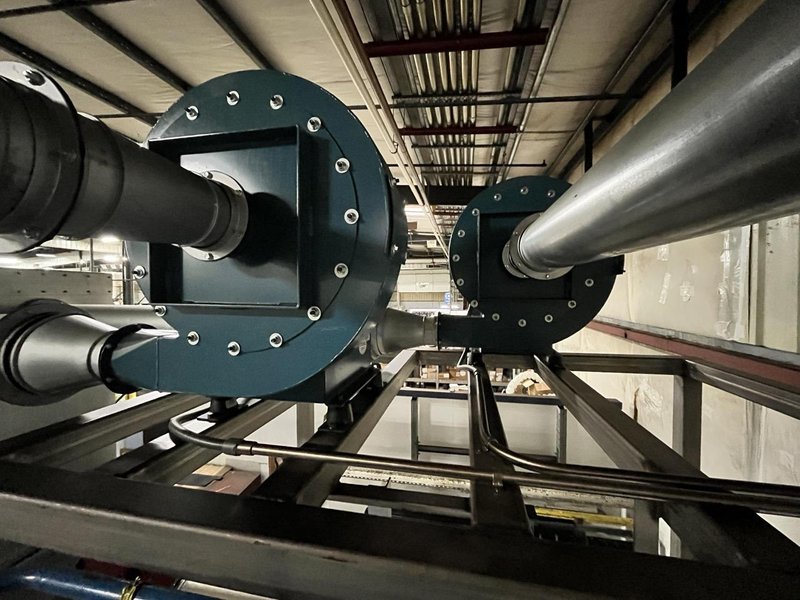 Balemaster 372‑A Horizontal Baler System with Twin City Trim Waste Fan Integration, Manual Tie, and Full Ducting Package