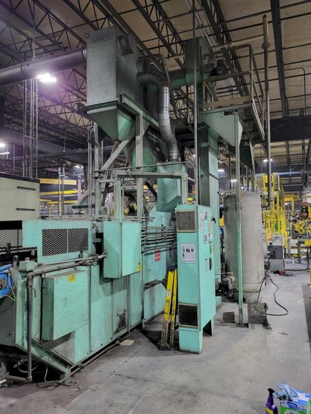 27.5&quot; X 18&quot; X 2 WHEEL GOFF MODEL #WM27.5-2-40 WIRE MESH BELT PASS THROUGH SHOT BLASTER, NEW 2008: STOCK #21932