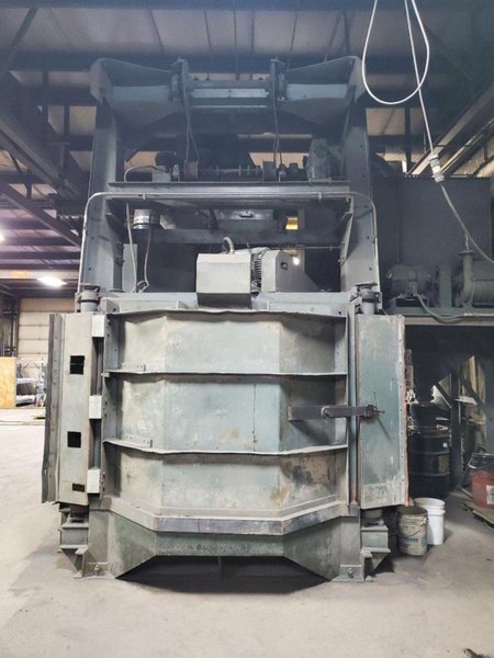 72&quot; PANGBORN 2-WHEEL NO. 6LK ROTOBLAST SHOT BLAST MACHINE. STOCK # 0662125
