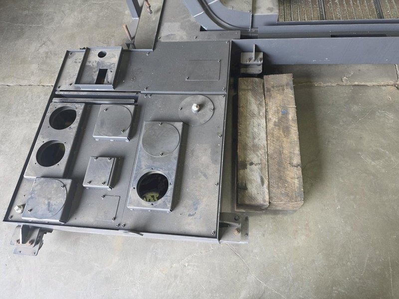 Okuma LT2000EX-H Chip Conveyor and Coolant Pan, 54-1/4" Discharge Height, UNUSED- Auction Item