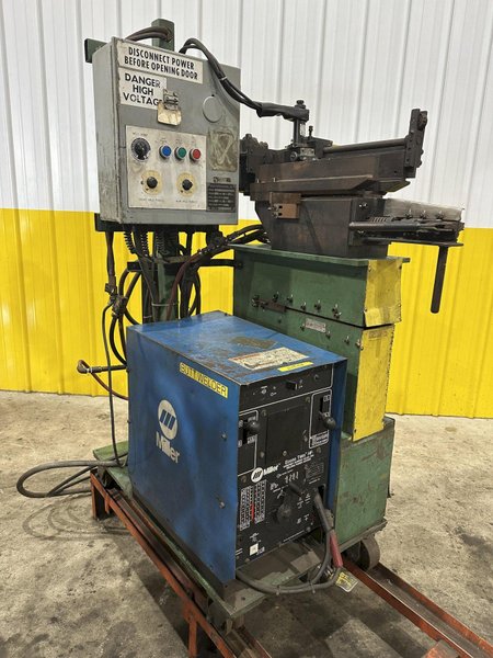 10&quot; GUILD MODEL #PSA-135-10 SHEAR END COIL STRIP WELDER WITH MILLER ECONO-TWIN HF WELDER: STOCK #22611