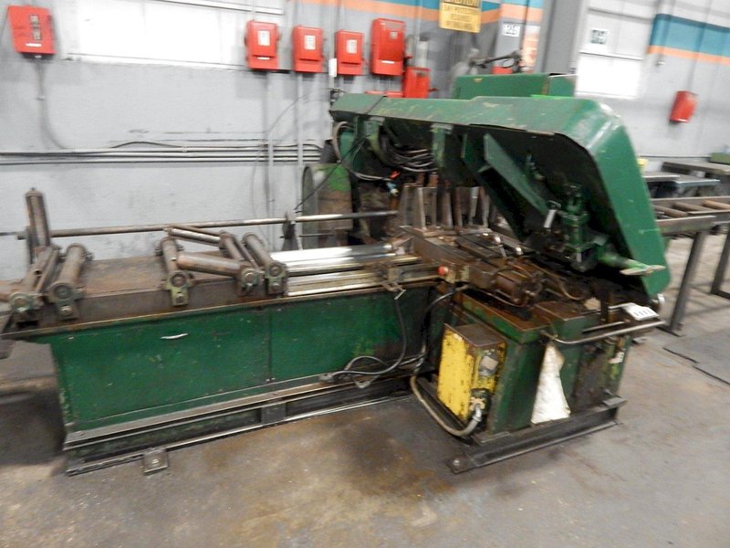 16' X 16' AMADA MODEL #HA400 AUTOMATIC HORIZTONAL SAW: STOCK 67886