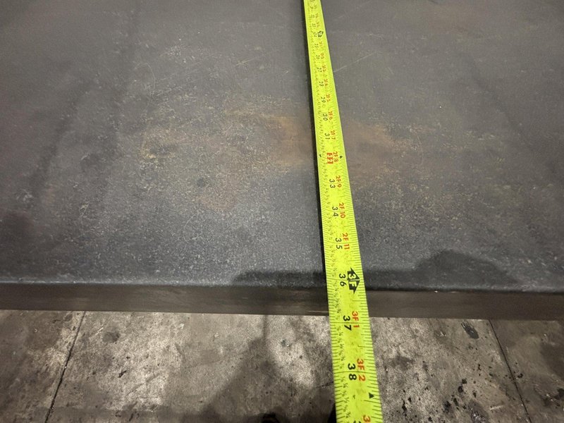 36&quot; X 72&quot; X 9&quot; THICK BLACK GRANITE SURFACE PLATE WITH STAND: STOCK #23490