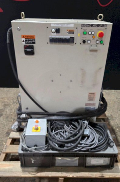 YASKAWA MOTOMAN UP130-RB00 INDUSTRIAL ROBOT ARM AND CONTROL CABINET USED