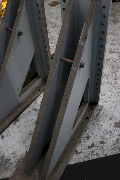 (1) SET OF DOUBLE GUSSETS ANGLE PLATES: STOCK #75053